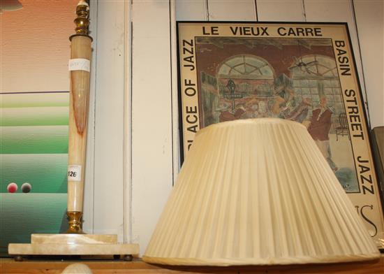 Marble table lamp